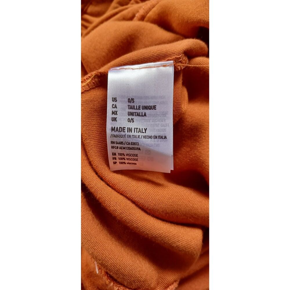 Women’s Terracotta Button-Front Utility Midi Skirt with Pockets and Tie Waist - Picture 7 of 8